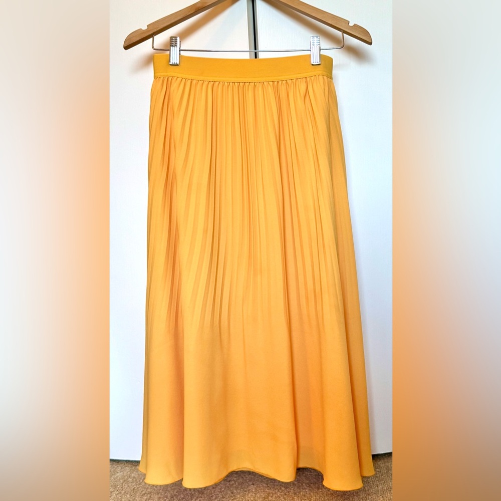 J. Crew A-Line Skirt in Vibrant Tangerine Orange
